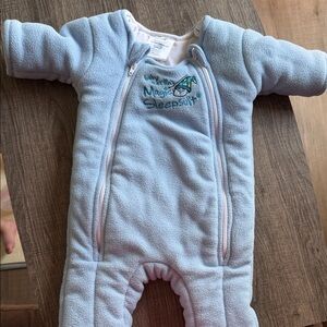 Baby Merlin’s Magic Sleep Suit Fleece One-Piece - Baby Light Blue Footie